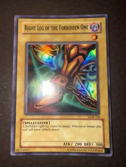 Yu-Gi-Oh! Right Leg Of The Forbidden One - LOB-120- Ultra Rare-Unlimited LP! - Image 2