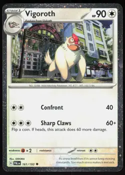 Vigoroth Cosmos Holo 161/193 Holo Miscellaneous Cards & Products Pokemon Holo NM - Image 1