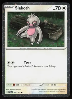 Slakoth (Cosmos Holo) 160/193 Miscellaneous Cards & Products Pokemon Holo NM - Image 1