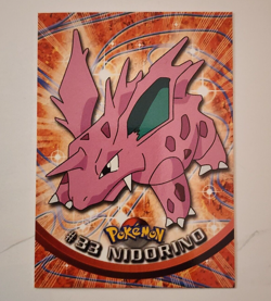 Nidorino #33 Topps TV Animation Pokemon Card Blue Logo - Image 1