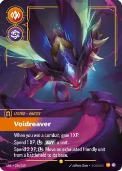 Kha'Zix - Voidreaver (Overnumbered) 236/219 Showcase Riftbound Unleashed Card - Image 1