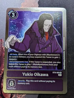 Yukio Oikawa BT8-093 R - Digimon Card Game New Awakening - Image 1