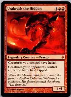 MTG Magic the Gathering Urabrask the Hidden (98/181) New Phyrexia LP- - Image 1