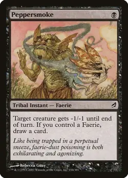MTG Peppersmoke FOIL - LRW Lorwyn NM - Image 1