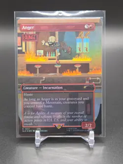 MTG Anger 1637 Secret Lair Drop (Fallout) **Miscut** Rare Showcase Foil - Image 1