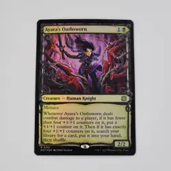 MTG Ayara's Oathsworn 0061 MAT Rare Foil Showcase March of the Machine Magic NM - Image 1