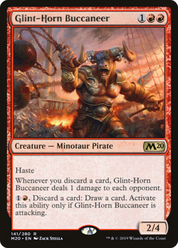 Glint-Horn Buccaneer #141 (MP) Core Set 2020 M20 Magic MTG - Image 1