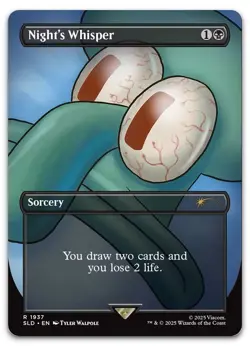 Night's Whisper #1937 (NM) Secret Lair Drop SLD Magic MTG - Image 1