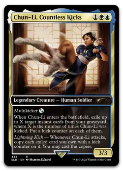 Chun-Li, Countless Kicks #432 (NM) Secret Lair Drop SLD Magic MTG - Image 1