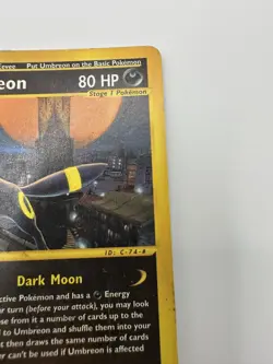 Pokemon TCG 2002 Umbreon Aquapolis 41/147 Regular Rare Card LP-/MP - Image 3