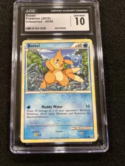 Pokemon Buizel 45/95 from Unleashed in a CGC 10 !! - Image 1