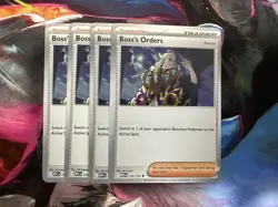 4x Boss's Orders 114/132 - MEG Pokemon TCG Playset - NM - Image 1