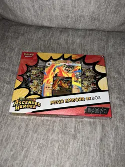 Pokemon TCG: Mega Evolution—Ascended Heroes Mega Emboar Ex Box - Image 1