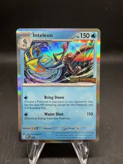 Pokemon Mega Evolution Prerelease Staff BSP Promo Inteleon MEP EN 002 DAMAGED - Image 1