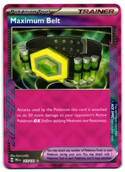 Maximum Belt 117/131 - 🌊 Prismatic Evolutions Pokemon TCG Holo 🖤 - LP - Image 1