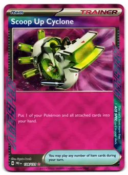Scoop Up Cyclone 128/131 - 🌊 Prismatic Evolutions Pokemon TCG 🖤 - LP - Image 1