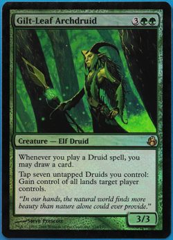 Gilt-Leaf Archdruid FOIL Morningtide PLD Green Rare CARD (498132) ABUGames - Image 1