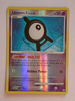 Pokemon - Unown A - Diamond & Pearl 65/130 - Reverse Holo - LP - Image 1