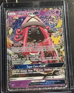 Pokemon Tapu Lele GX Celebrations Classic Collection Holo 60/145 HP 170 - Image 1