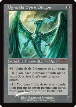 MTG English Ugin, the Spirit Dragon (Retro Frame) NM Foil Secret Lair - Image 1