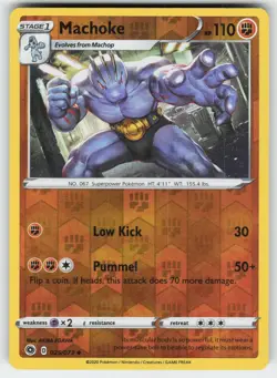 Machoke 025/073 Uncommon Champion's Path Pokemon Reverse Holo Lightly Played - Image 1