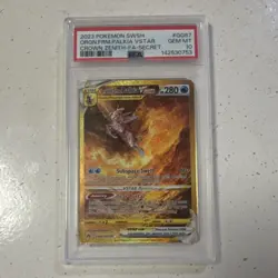 Pokemon Origin Forme Palkia VSTAR GG67 Crown Zenith Secret Rare PSA 10 Holo FA - Image 1