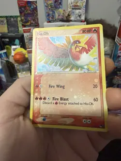 Pokemon Ho-Oh 1/17 Holo Rare Pop Series 5 W/ HOLO BLEED Error - Image 2