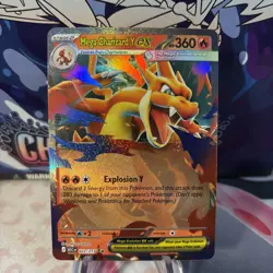 Mega Charizard Y ex 022/217 Ascended Heroes English Pokemon TCG NM - Image 1