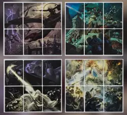 Magic Lord of the Rings COMPLETE Scene Art Card Set- 24 cards - LOTR MTG - Image 1