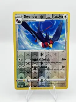 SWELLOW 134/185 VIVID VOLTAGE POKEMON (REVERSE HOLO, NM) - Image 1