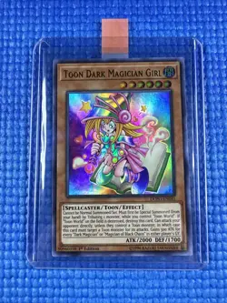 YUGIOH TCG Toon Dark Magician Girl DUPO-EN041 Ultra Rare Holo 1ST EDITION NM - Image 1