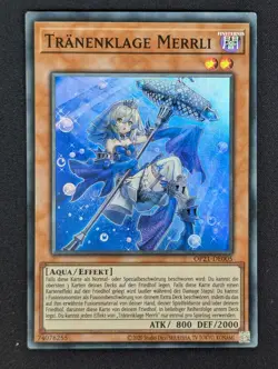 Tranenklage Merrli OP21-DE005 Super Rare Deutsch NM YUGIOH - Image 1