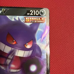Pokemon TCG Gengar v Fusion Strike Holo Card 156/264 Swsh08 - Image 3