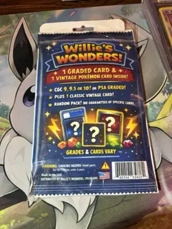 Pokemon TCG: Willie’s Edition Mystery Gems (1 CGC Graded Card)+Pack And Vintage - Image 3