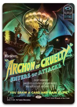 Archon of Cruelty (Showcase) #371 (Foil) (NM) Duskmourn DSC Magic MTG - Image 1