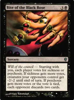 MTG TCG - Bite of the Black Rose 26 Conspiracy - NM Free Shipping $5+ - Image 1