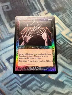 MTG Foil Skeletal Scrying EX/LP- Odyssey - Image 1