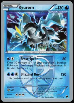 Kyurem 31/116 Holo Rare World Championship Decks Pokemon Near Mint - Image 1