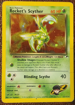 Rocket's Scyther 13/132 Holo Rare Pokemon TCG Card - Good Condition (Ungraded) - Image 1