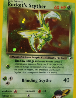 Rocket's Scyther 13/132 Holo Rare Pokemon TCG Card - Good Condition (Ungraded) - Image 2