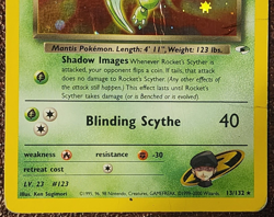 Rocket's Scyther 13/132 Holo Rare Pokemon TCG Card - Good Condition (Ungraded) - Image 4