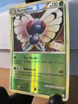 Butterfree 16/123 Rare HGSS HeartGold & SoulSilver Pokemon Reverse Holo NM - Image 3