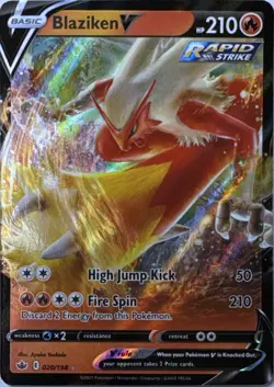 Blaziken V 020/198 HOLO V Rare Chilling Reign Pokemon Near Mint - Image 1