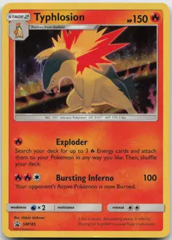 Pokemon Typhlosion - SM185 Holo P Sun & Moon Promo NM - Image 1