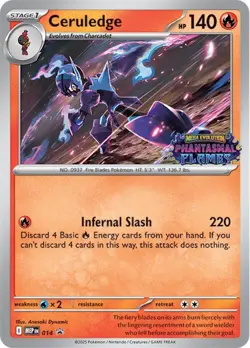 Ceruledge (014) (Prerelease) Mega Evolution Promo​ - Near Mint Holofoil Pokemon - Image 1