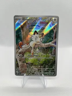 Pokemon Meowth 106/094 – Phantasmal Flames – English IR (Illustration Rare) - Image 1