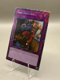 Yugioh Rarity 5 - Trap Dustshoot (Platinum Secret Rare) - RA05-EN077 - Image 1