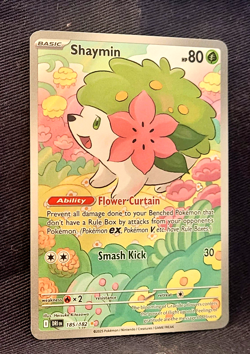 Pokemon Destined Rivals Shaymin 185/182 Illustration Rare NM - Image 2