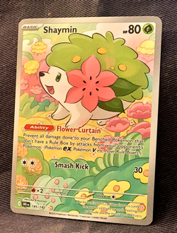 Pokemon Destined Rivals Shaymin 185/182 Illustration Rare NM - Image 3