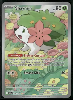 2025 Pokemon Shaymin Destined Rivals Illustration Rare 185/182 - Image 1